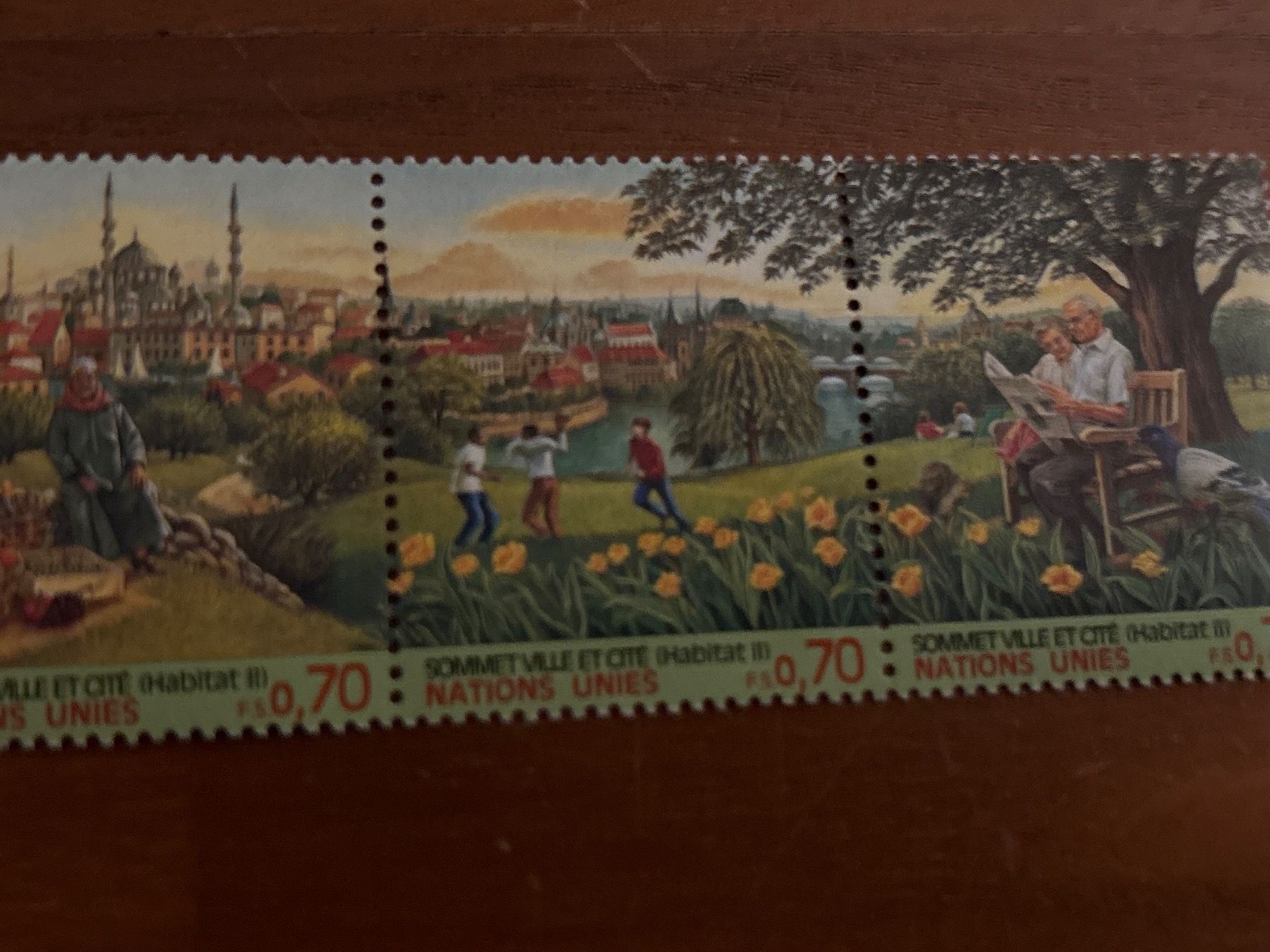 Tutti i francobolli: 7 UN-Briefmarken Habitat II 1976 – Nuovo e nell'imballaggio originale da Zürich venduto da engebrunau 2