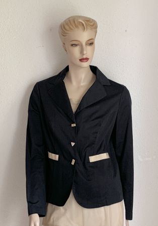 Schwarzer Blazer mit Top von PIANURA STUDIO, Italy
