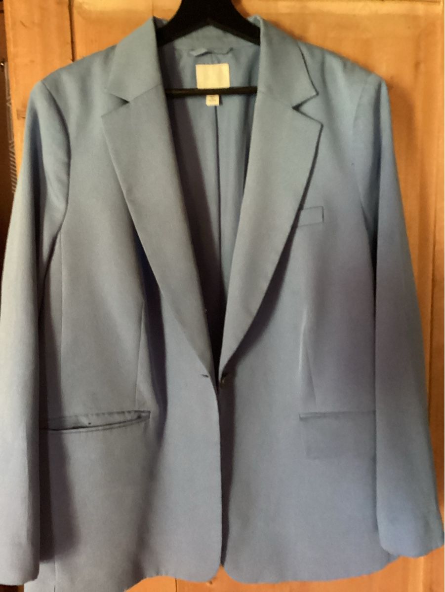 H&M Giacche: Oversized Baby Blue Damen Blazer Grösse l – Usato da Davos Platz venduto da VampireJazz80 3
