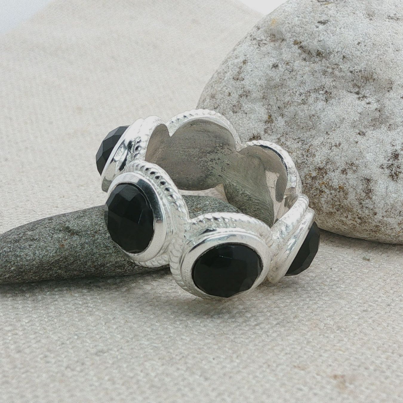Olga Ribler Ringe: Statement Silber Ring 925 mit Onyx Grösse 56 – Neu (gemäss Beschreibung) aus Luzern von Schmuckoutlet 4