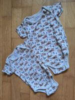 Herzige Bodys Leopardenmuster 2er Set kurzarm 62/68 + 74/80