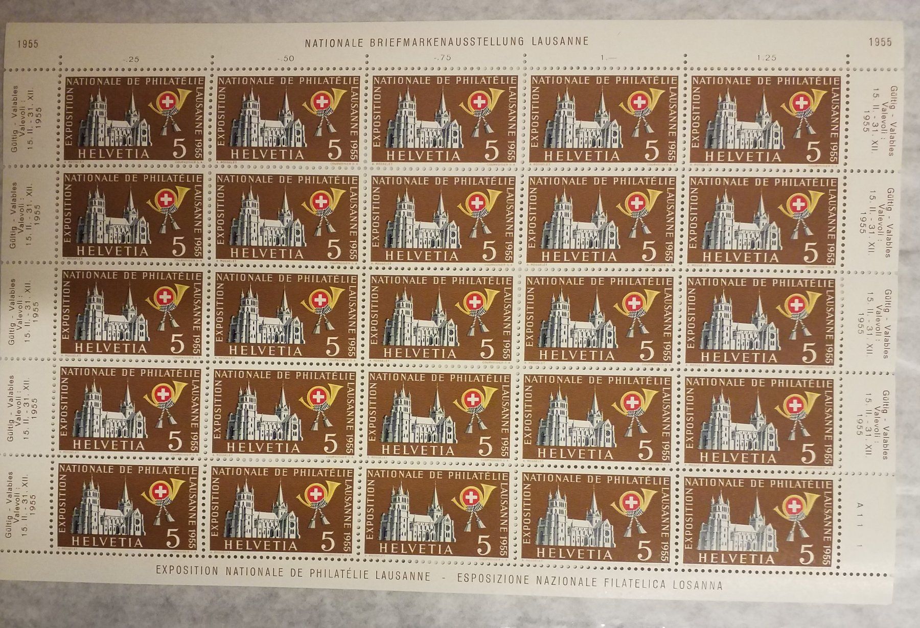 Alle Briefmarken: 320.2.02, 3.01, Abarten Punkt und Retouche postfrisch – Neu (gemäss Beschreibung) aus Baden von Eggi 3