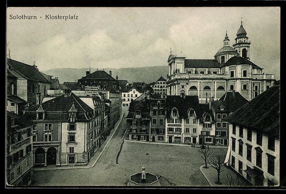 Ansichtskarten: AK Solothurn, Klosterplatz – Gebraucht aus Berlin von bartko-reher