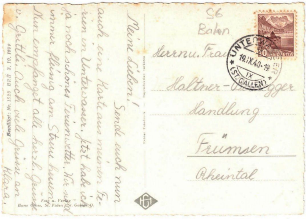 Cartoline postali: Unterwasser - Standseilbahn Iltios – Usato da Binningen venduto da Mountainrider 1