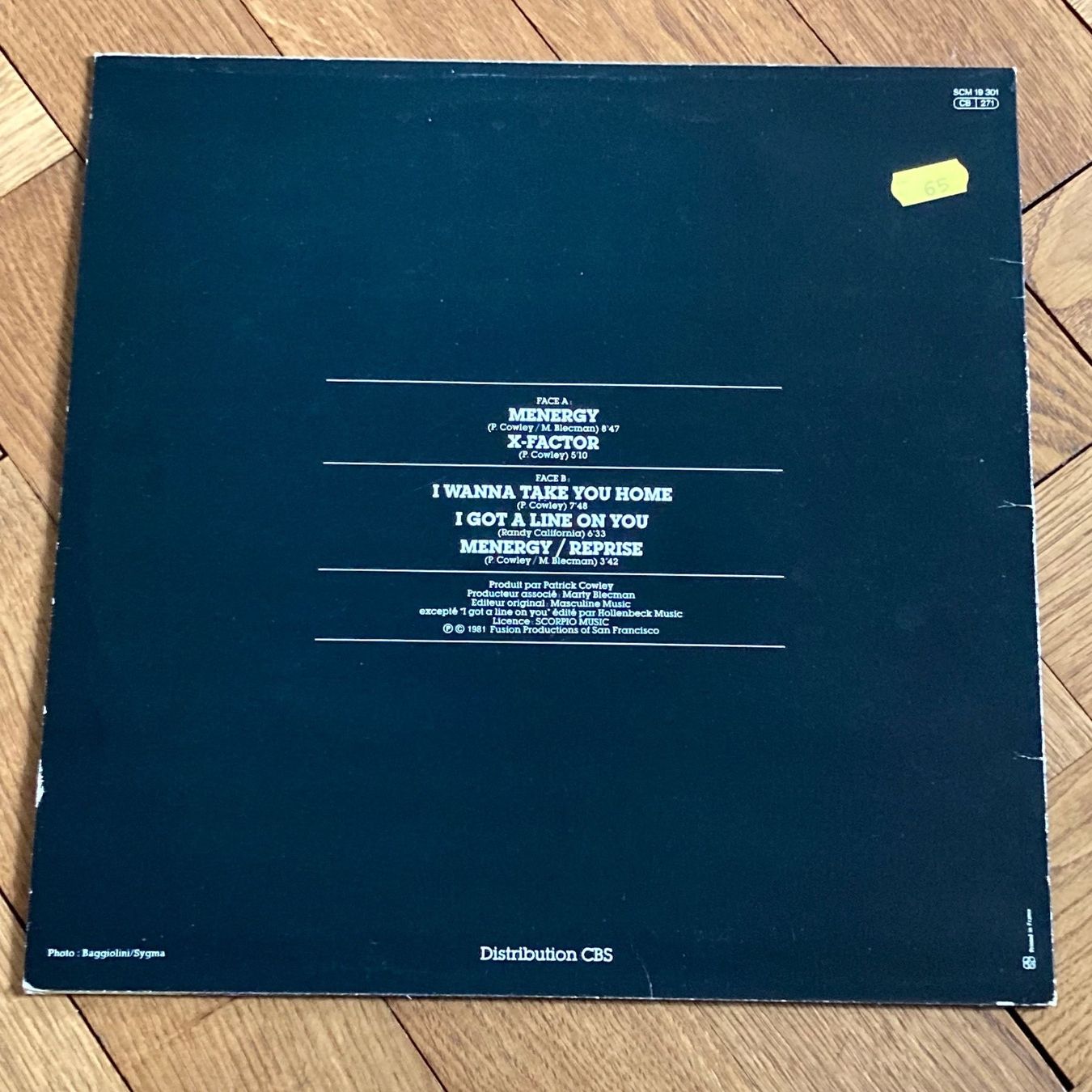 Dischi in vinile: Patrick Cowley - Menergy, LP – Usato da Bern venduto da Ntsamina 1