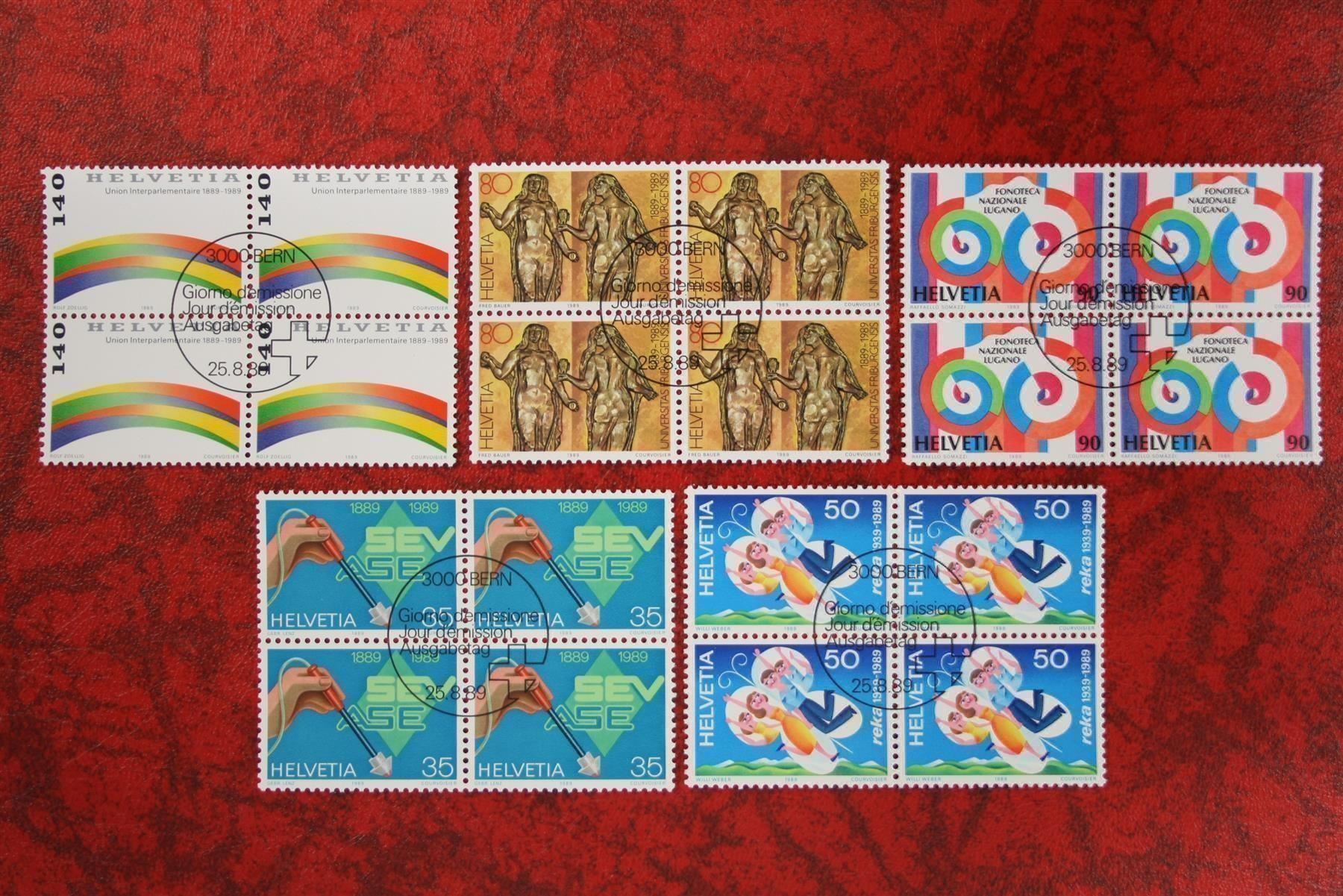 Tous les timbres: 1989: 777-781 4er-Block ET. – D'occasion à Deitingen par Lglobi
