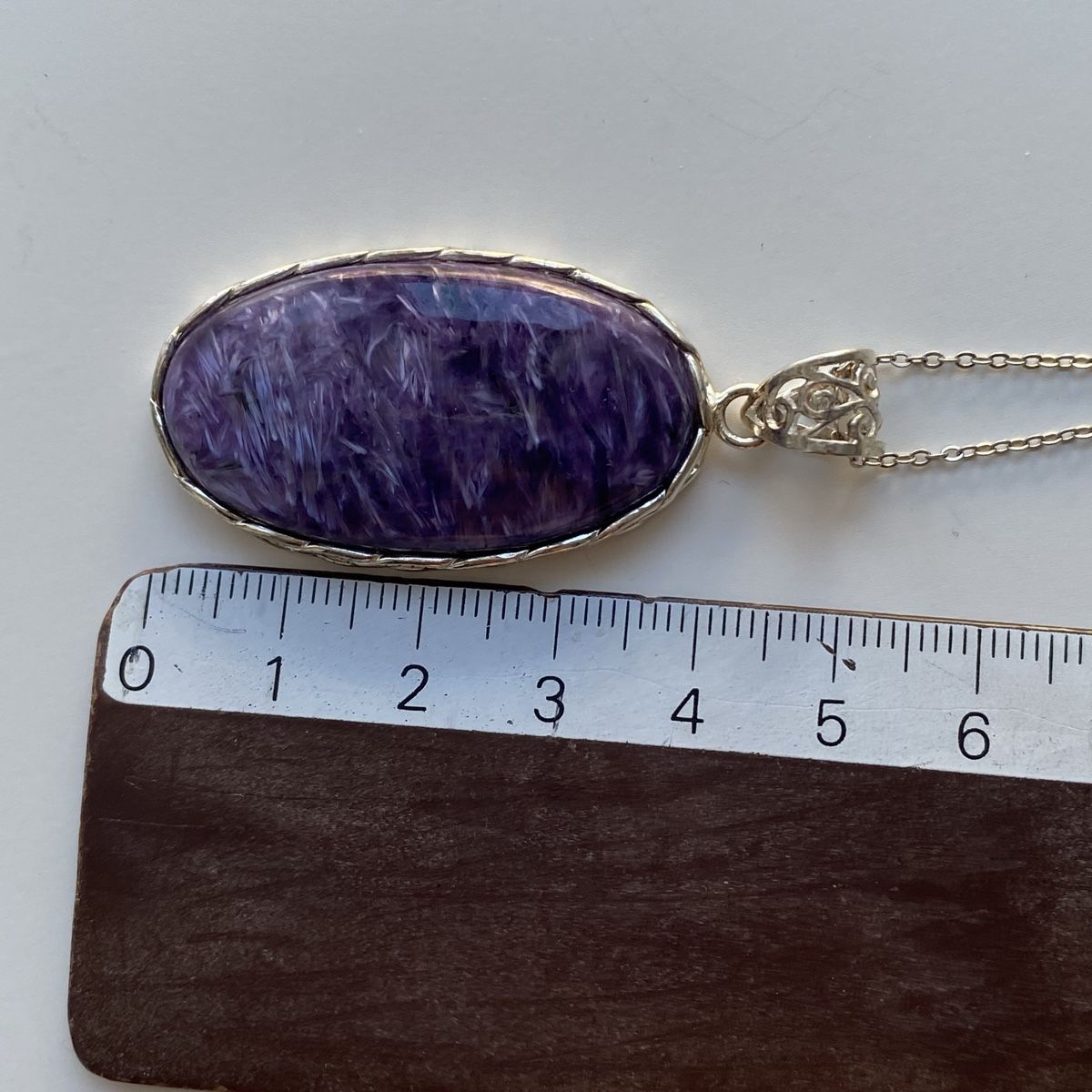 Catenine: Silber 925 Charoite Wunderschöne Massive Halskette – Nuovo (secondo la descrizione) da Givisiez venduto da dor_xb9k 3