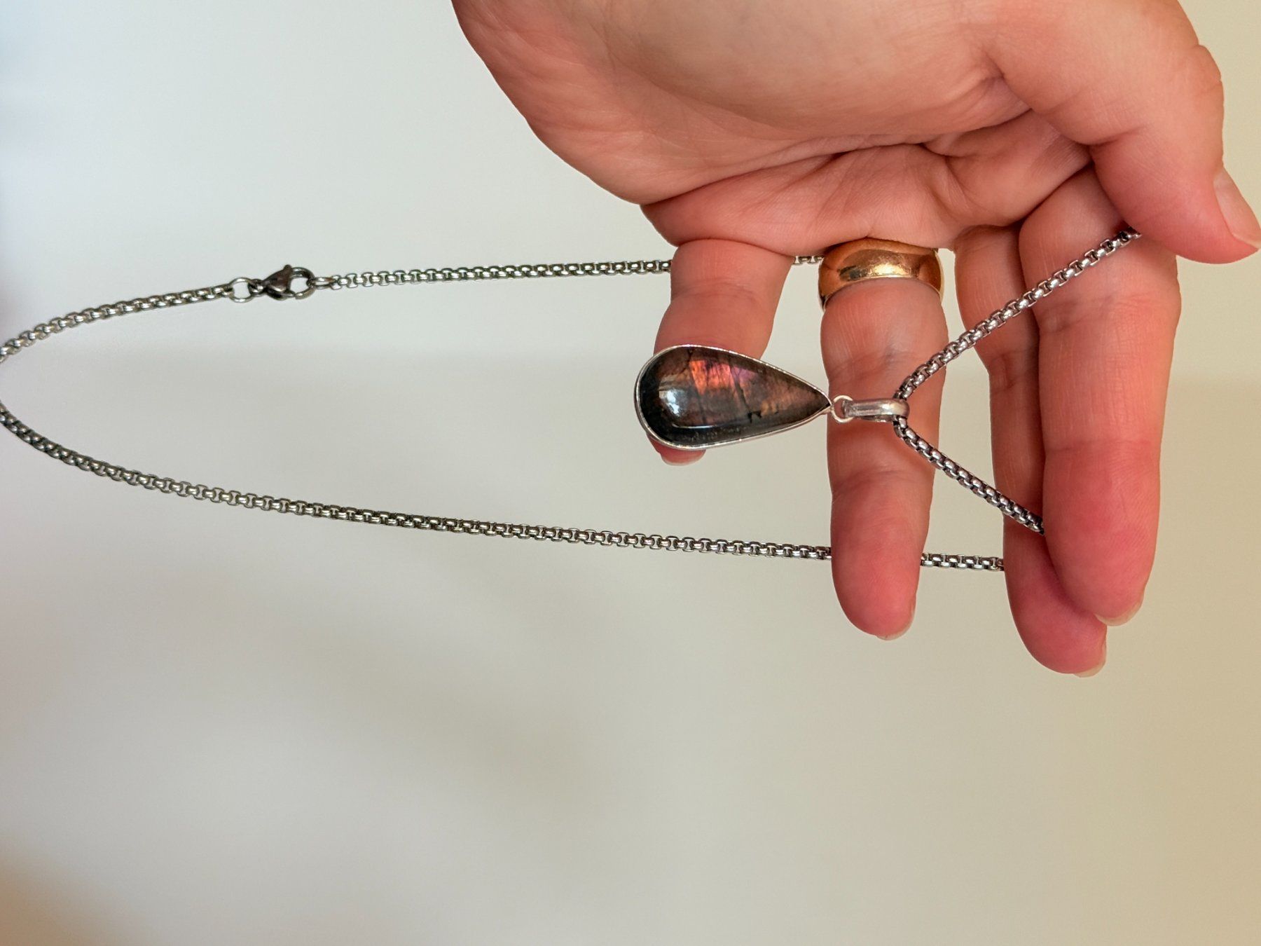 Catenine: Labradorite necklace – Nuovo e nell'imballaggio originale da Genève venduto da AGBERG 4