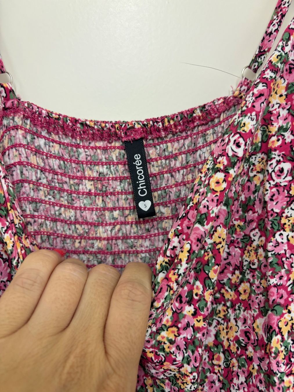 Kleider: Maxi Kleid Blumenmuster rosa Grösse S – Gebraucht aus Basel von Tierschutz-Flohmi 2