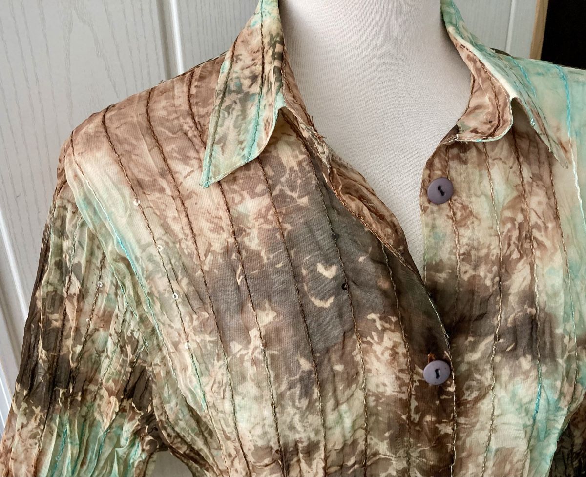 Camicette: Vintage: Les Poissons Paris Bluse Gr. S – Usato da Stetten AG venduto da Hanya 1