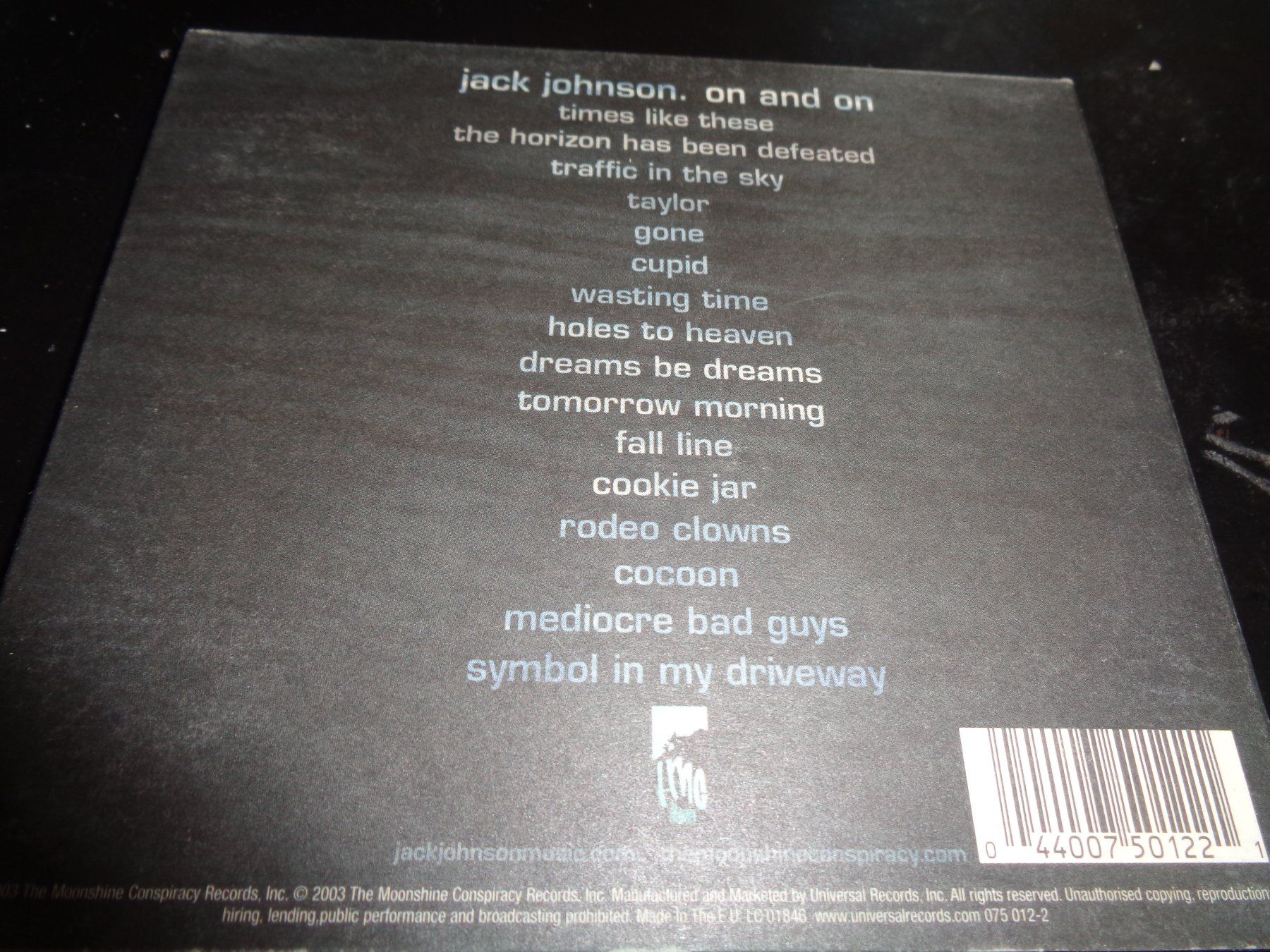 CDs: JACK JOHNSON --- ON AND ON – D'occasion à Zürich par Gabler 1