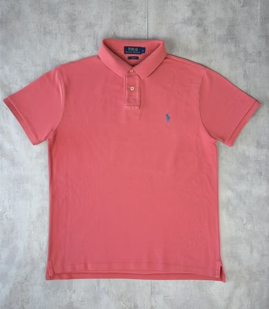 Polo Ralph Lauren Coral Pink Slim Fit - Size L Men #69