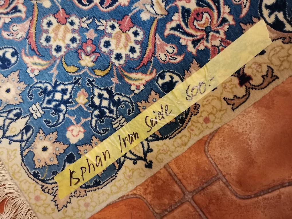 Teppiche: Isfahan Seidenteppich, Orientteppich, Isphan Teppich – Gebraucht aus Wiedlisbach von materialkreislauf 3