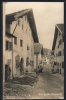 AK Bergün, Strassenpartie im Dorf
