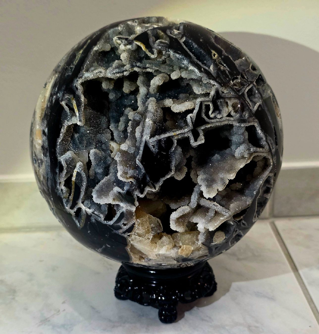 Minerali & Pietre curative: XXL Sphalerit Kugel 20cm 8.93kg – Nuovo e nell'imballaggio originale da Matzingen venduto da Shay_Crystalz 1