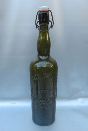 BIERFLASCHE BRAUEREI ZUM MAULBEERBAUM BERN L.BAUMEISTER