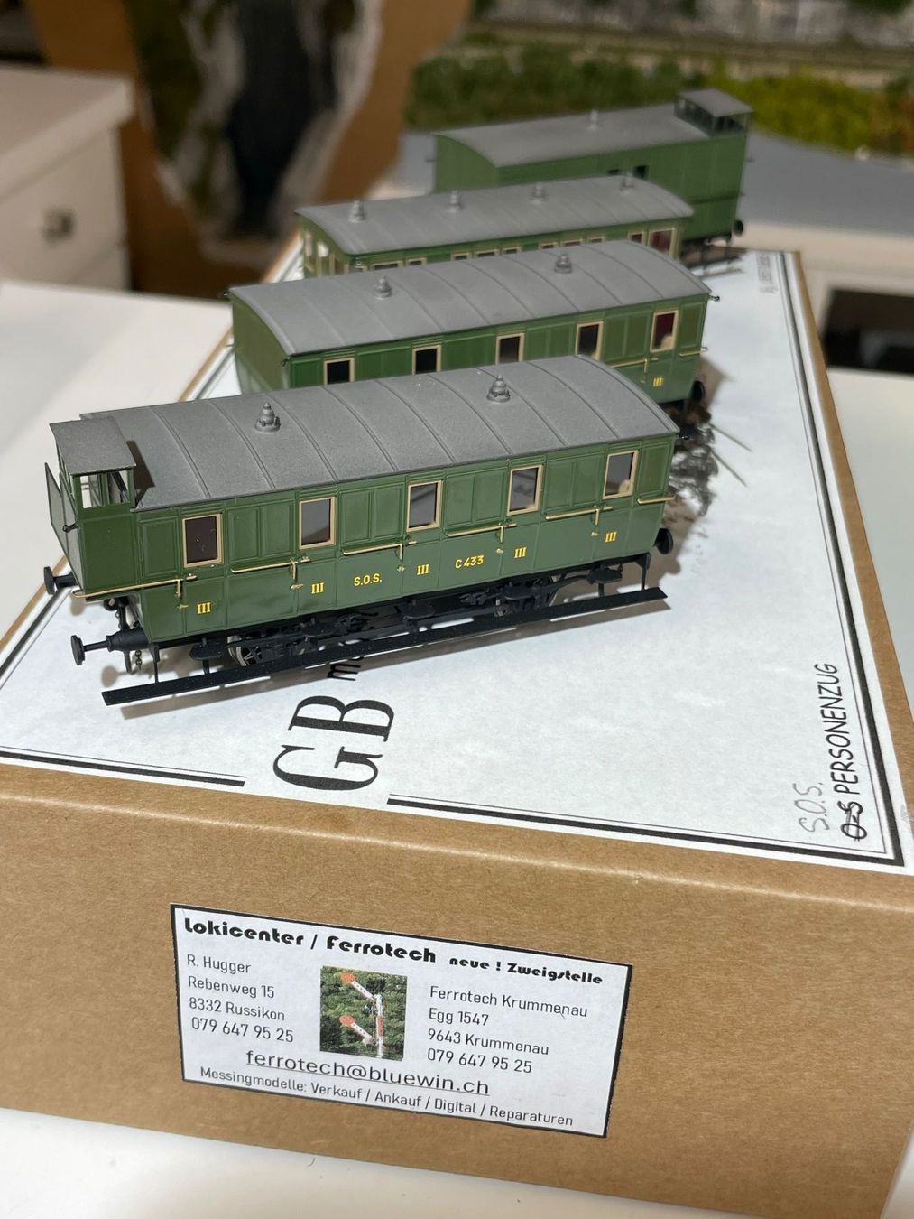 Lemaco Modellini di ferrovie: GB Modell, SOS - Zug- Set – Usato da Krummenau venduto da ferrotech 3