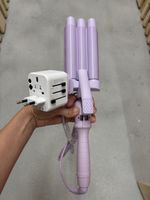 Waver hair curler purple new travel adapter included