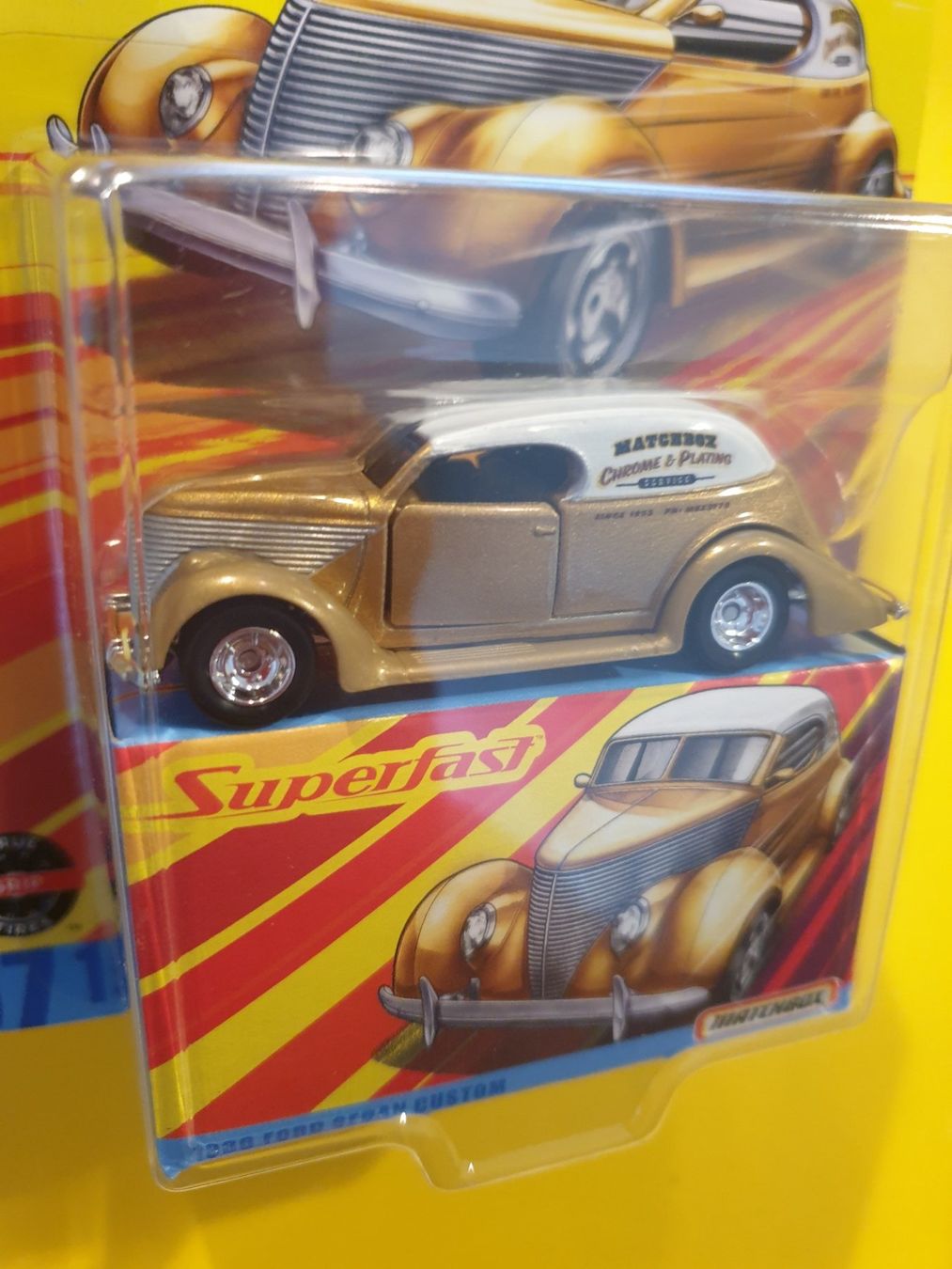 Matchbox Modellini d'auto: Matchbox 1936 FORD SEDAN CUSTOM – Nuovo e nell'imballaggio originale da Oftringen venduto da Rotor 2