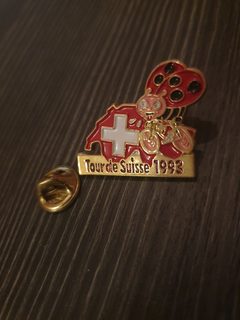 Swiss Plaketten & Abzeichen: Pin Tour de Suisse 1993 – Gebraucht aus Thun von Kissthis