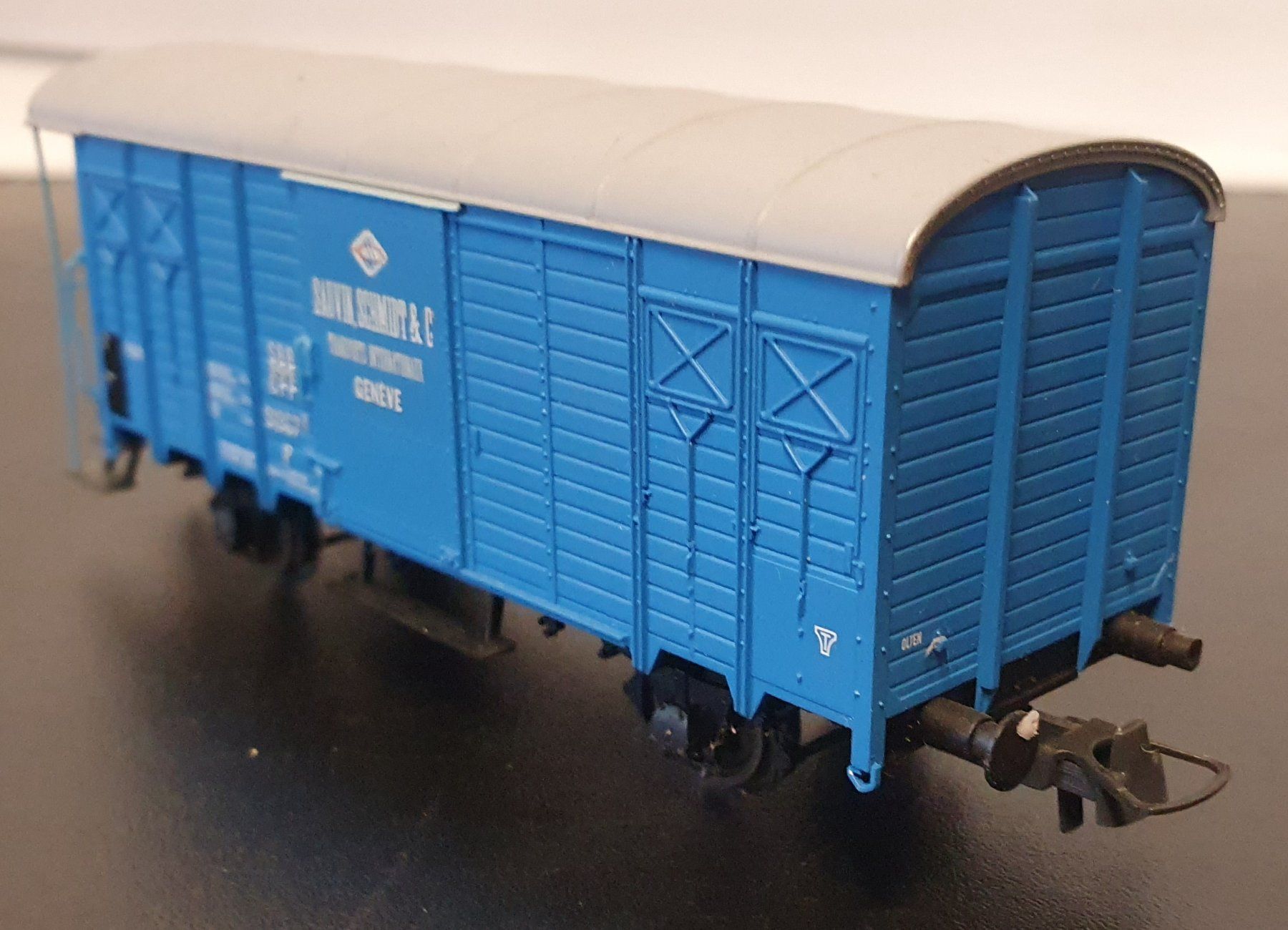 Roco Modellini di ferrovie: ROCO:DC: SBB GÜTERWAGEN K3 "SAUVIN" BLAU – Usato da Biglen venduto da taunus82 2
