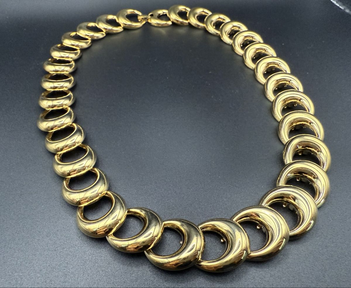 Catenine: Vintage Goldfarbene Halskette – Usato da Lamone venduto da LaCantinaMagica 1