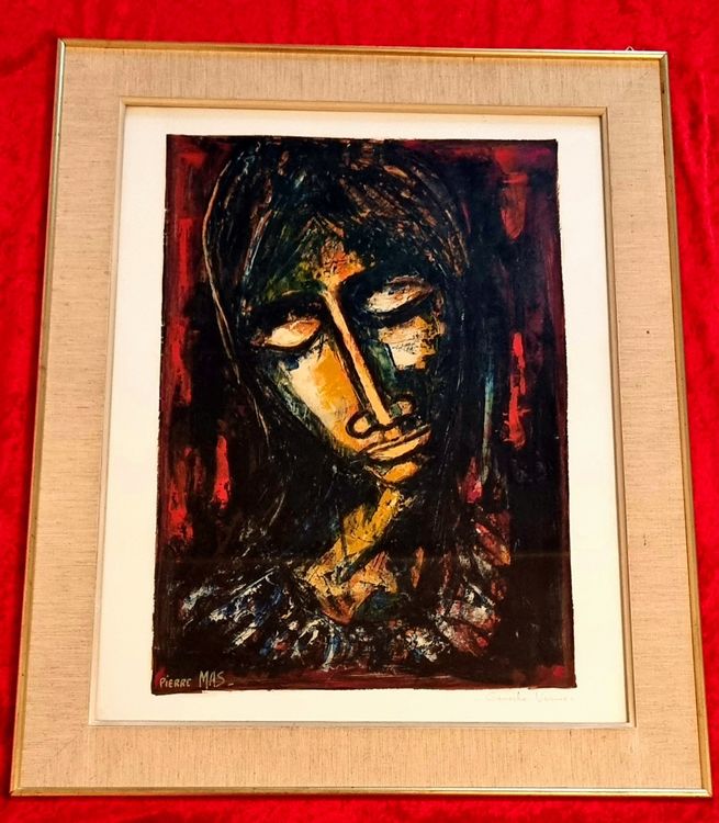 Pierre Mas. OriginalGemälde/Gouache. Signiert unten links. Kaufen