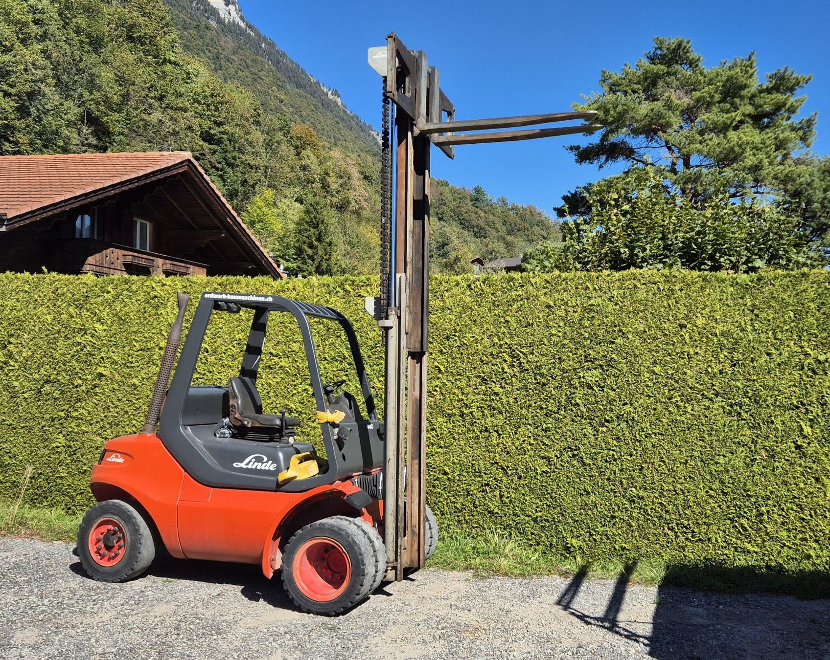 Linde Carrelli elevatori e a forche: Linde Stapler H40d mit Zwillingsbereifung – Usato da Ringgenberg BE venduto da mme_776b