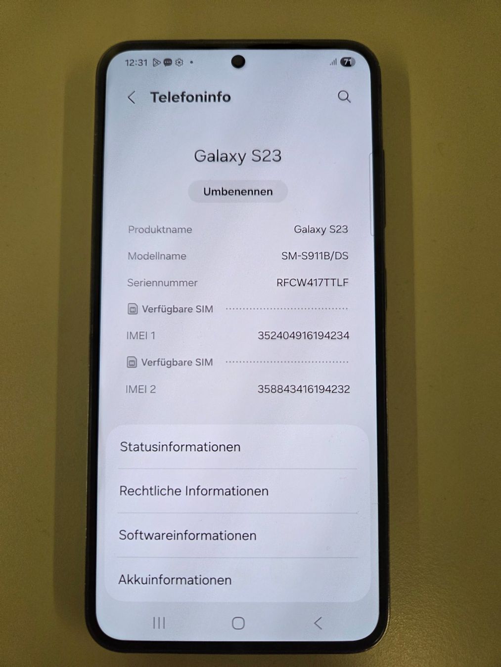 Samsung Handys / Smartphones: Samsung Galaxy S23 – Gebraucht aus Lengnau AG von Beat6 1