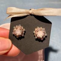 NEU: Swarovski Blumen Ohrstecker Handmade Edelstahl #4