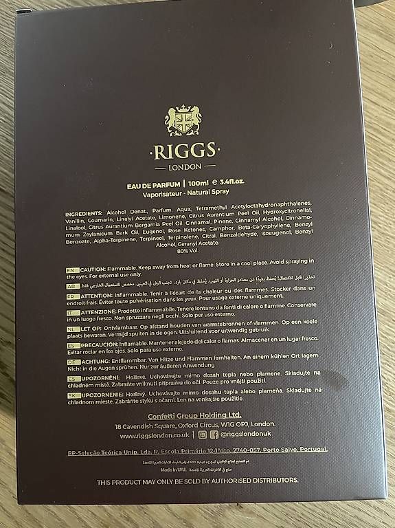Parfums & Eau de Toilette: Riggs Imperial Parfume 100 ml – Neuf avec emballage d'origine à Muttenz par Style_2000 3