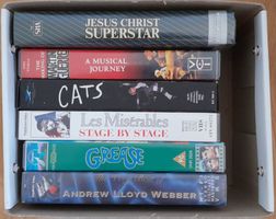6 VHS-Musical-Kassetten (Cats, Grease  u.a.)