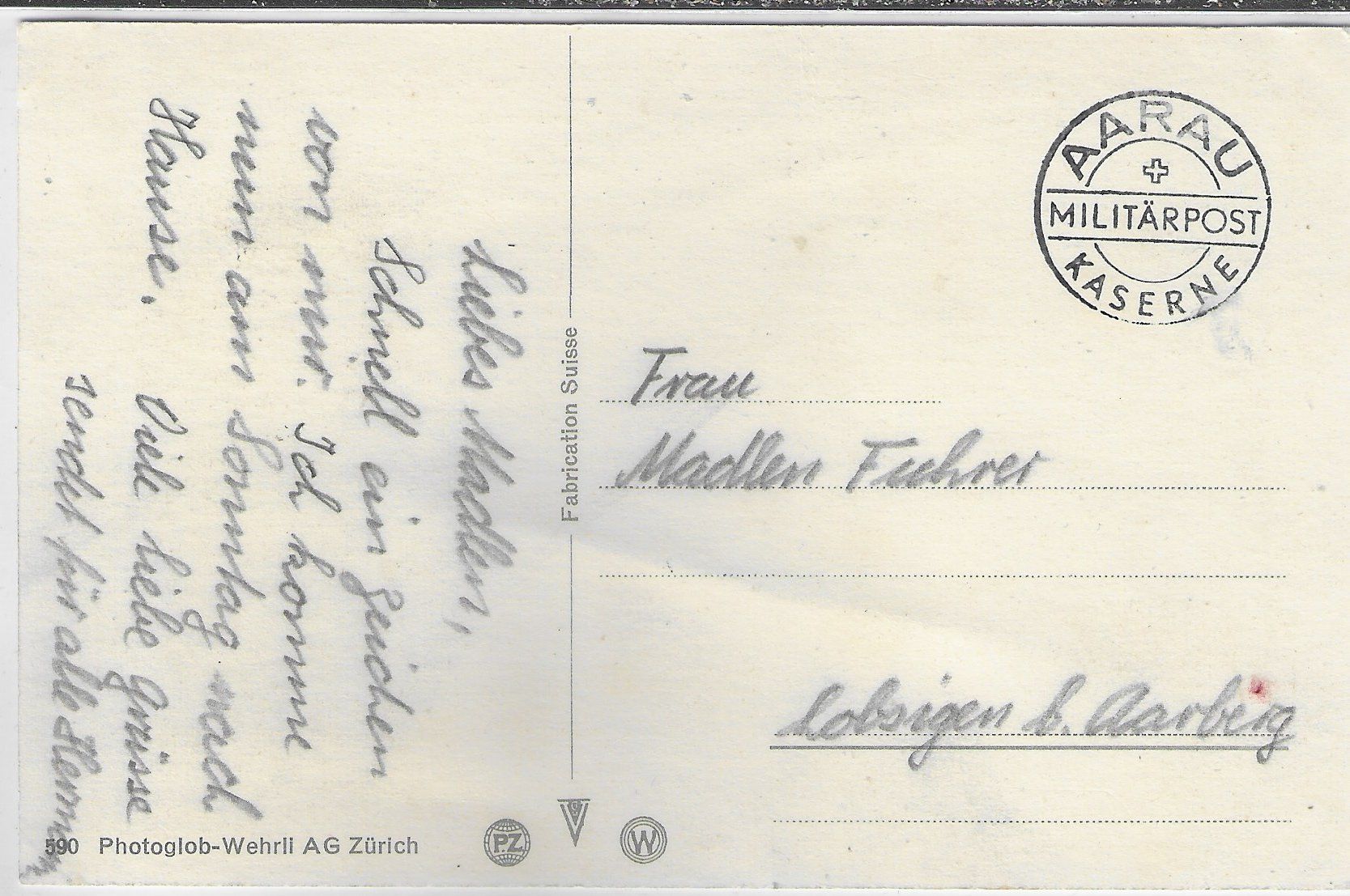 Cartoline postali: Humor Armee Suisse - Urlaubsgesuch - – Usato da Ettingen venduto da Kartenplanet 1