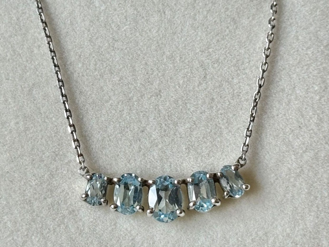 Pendentifs: Topas Ketten-Anhänger, Silber 925, hellblau – Neuf (Voir description) à Brugg AG par lau_9rvy 1