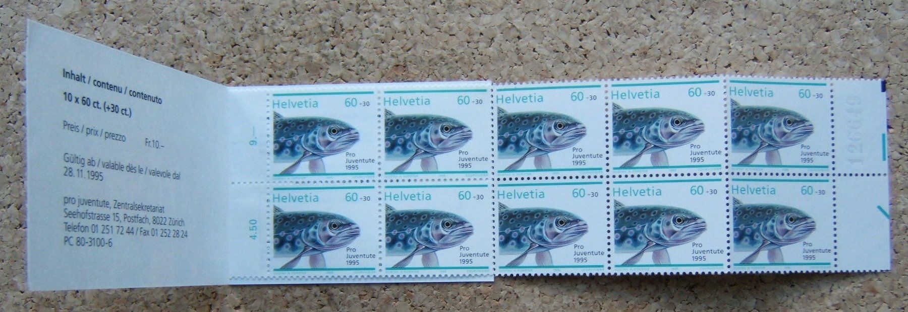 Tous les timbres: PRO JUVENTUTE MARKENHEFT 1995 PF – Neuf (Voir description) à Brunnen par Nonne04 2