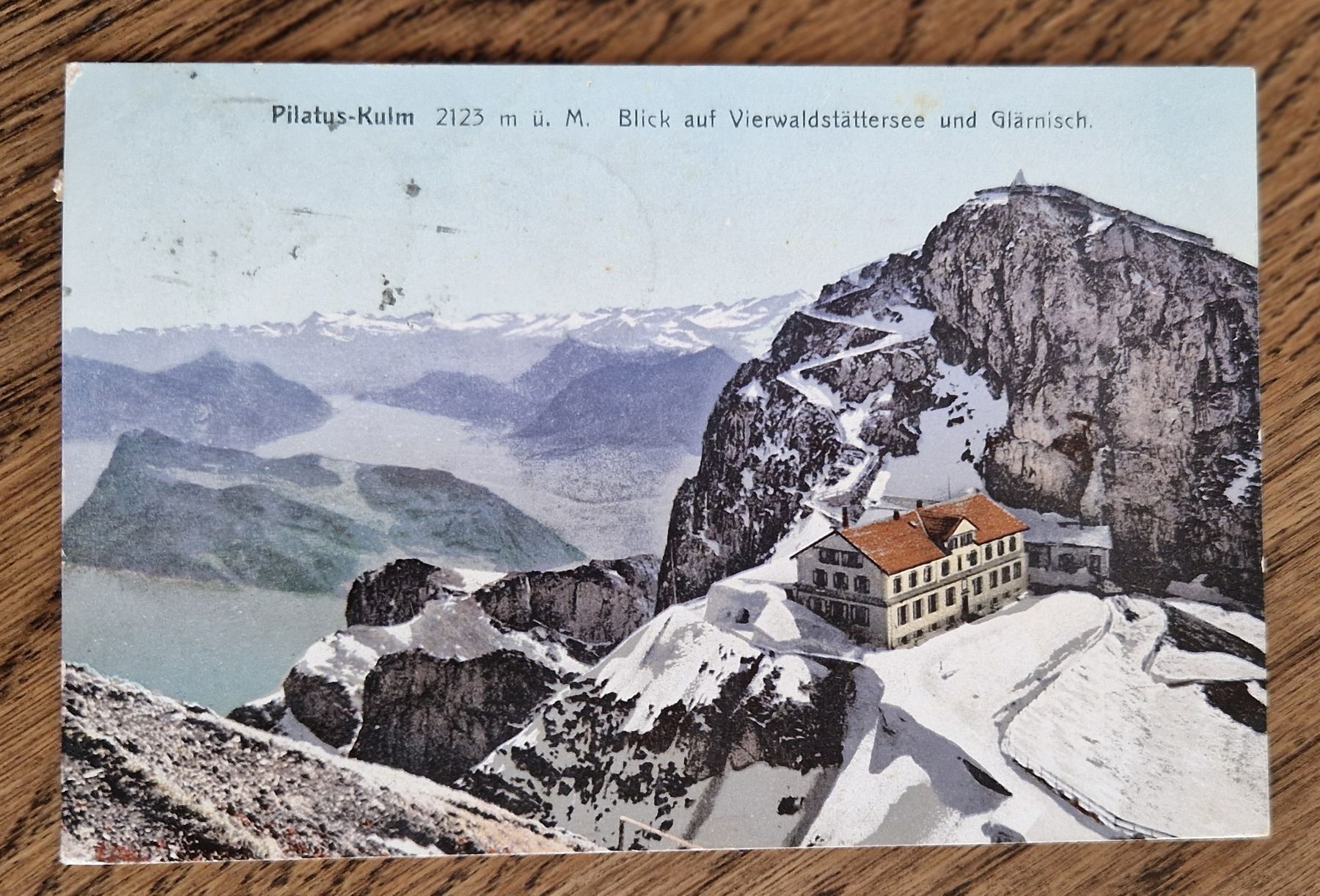 Cartoline postali: Pilatus-Kulm, Hotelstempel 1907 – Usato da Ebikon venduto da Donar50