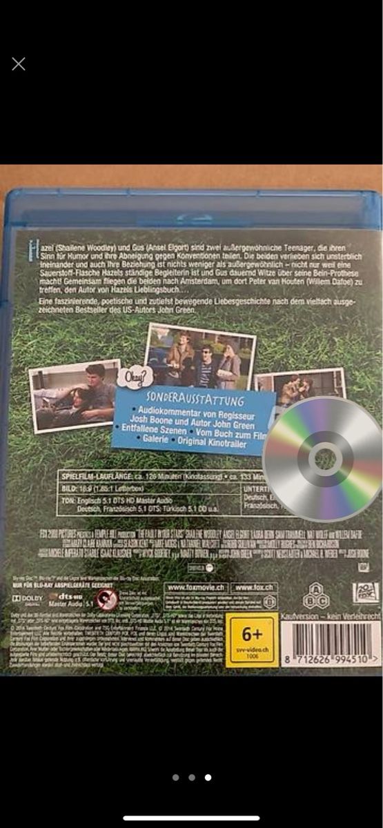 Tutti i DVDs: Blu Ray, Das schicksal it ein mieser Verräter – Usato da Rickenbach b. Wil venduto da Tanjaw8 2