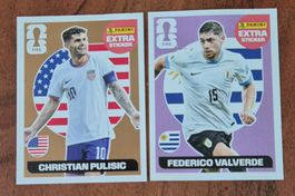 PANINI 2 EXTRA STICKER + 10 Digital Karten