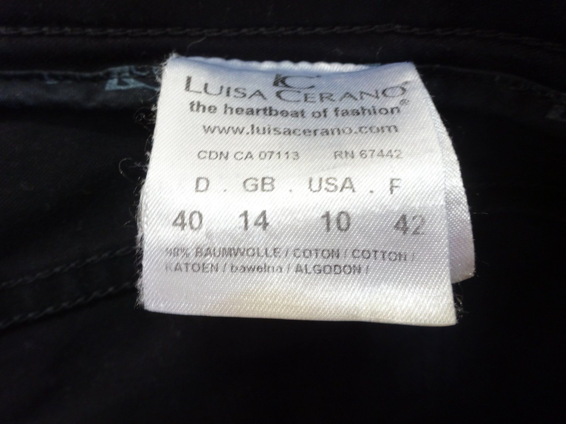 Luisa Cerano Jeans: Luisa Cerano - Jeans - schwarz - Grösse 40 – Usato da Zofingen venduto da Justizia_01 3