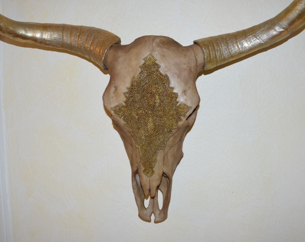 Tutte le decorazioni: Kuhschädel Deko gold – Nuovo e nell'imballaggio originale da Menziken venduto da _Goldis_ 6