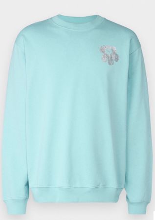Marimekko Sweater mint mit Blume, Grösse M, Top Zustand!