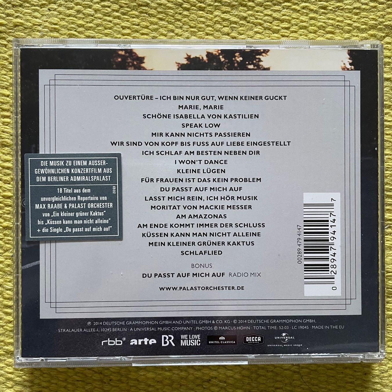 CD: MAX RAABE-EINE NACHT IN BERLIN – Usato da Rorschacherberg venduto da CD-Roli 1