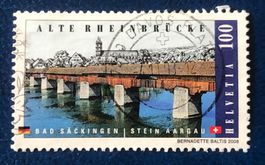 Nr.1288 mit Stempel Alte Rheinbrücke,Bad Säckingen/Stein 
