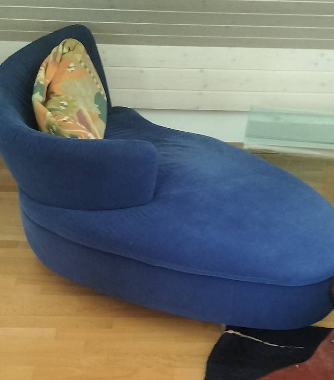 Divani: Dreiteilige blaue Sofas in geschwungenen Formen – Usato da Steinach venduto da Tsgweh 3