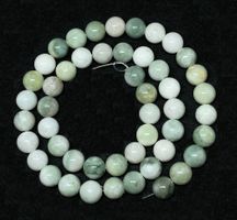 Natürliche grüne Burma Jade Perlen, 8mm