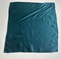 Neckerchief silk blue-green, square, good condition