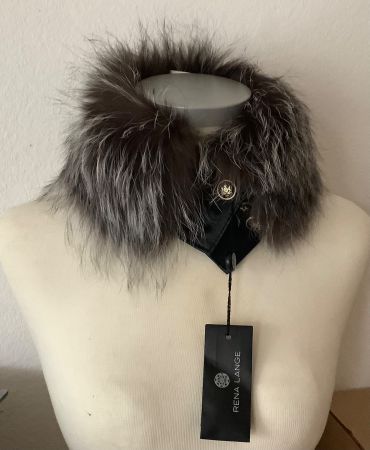 RENA LANGE Pelzkragen Echtpelz Silberfuchs  Accessoire Neu!