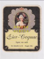 Etikette für Likör - Eier-Cognac aus Nuglar /bd