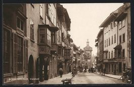 Schaffhausen, Strassenpartie in der Vors