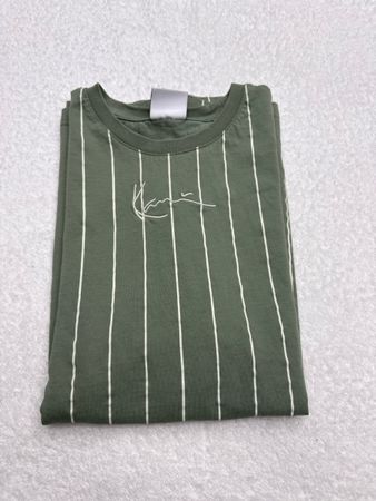 T-shirt Karl Kani rayé vert taille S comme neuf 